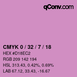 Color code: CMYK 0 / 32 / 7 / 18 | qconv.com