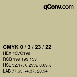 Color code: CMYK 0 / 3 / 23 / 22 | qconv.com