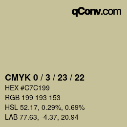 Color code: CMYK 0 / 3 / 23 / 22 | qconv.com