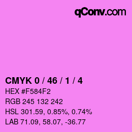 Color code: CMYK 0 / 46 / 1 / 4 | qconv.com