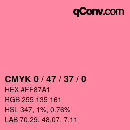 Código de color: CMYK 0 / 47 / 37 / 0 | qconv.com