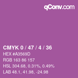 Color code: CMYK 0 / 47 / 4 / 36 | qconv.com