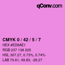 Color code: CMYK 0 / 42 / 5 / 7 | qconv.com