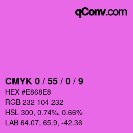 Color code: CMYK 0 / 55 / 0 / 9 | qconv.com