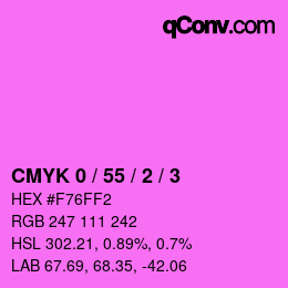 Código de color: CMYK 0 / 55 / 2 / 3 | qconv.com