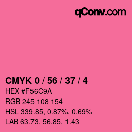 Color code: CMYK 0 / 56 / 37 / 4 | qconv.com