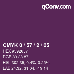 Color code: CMYK 0 / 57 / 2 / 65 | qconv.com