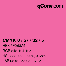 Color code: CMYK 0 / 57 / 32 / 5 | qconv.com