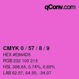 Color code: CMYK 0 / 57 / 8 / 9 | qconv.com