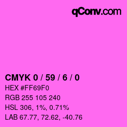 Color code: CMYK 0 / 59 / 6 / 0 | qconv.com