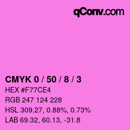 Código de color: CMYK 0 / 50 / 8 / 3 | qconv.com