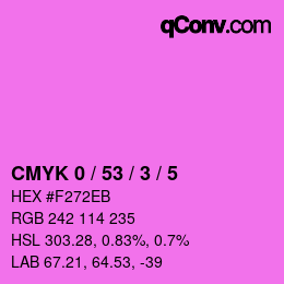 Código de color: CMYK 0 / 53 / 3 / 5 | qconv.com