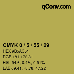 Color code: CMYK 0 / 5 / 55 / 29 | qconv.com