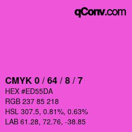 Código de color: CMYK 0 / 64 / 8 / 7 | qconv.com