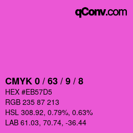 Color code: CMYK 0 / 63 / 9 / 8 | qconv.com