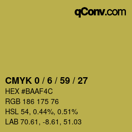 Color code: CMYK 0 / 6 / 59 / 27 | qconv.com