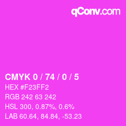 Código de color: CMYK 0 / 74 / 0 / 5 | qconv.com