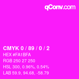 Farbcode: CMYK 0 / 89 / 0 / 2 | qconv.com