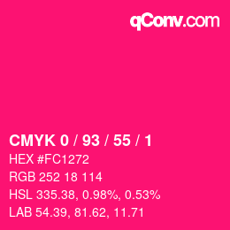 Color code: CMYK 0 / 93 / 55 / 1 | qconv.com