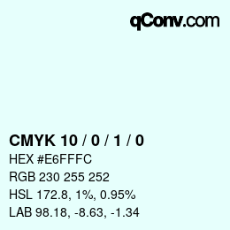 Color code: CMYK 10 / 0 / 1 / 0 | qconv.com