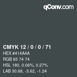 Color code: CMYK 12 / 0 / 0 / 71 | qconv.com