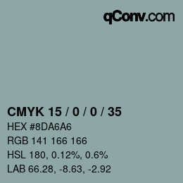 カラーコード: CMYK 15 / 0 / 0 / 35 | qconv.com