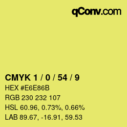 Color code: CMYK 1 / 0 / 54 / 9 | qconv.com