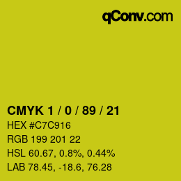 Color code: CMYK 1 / 0 / 89 / 21 | qconv.com