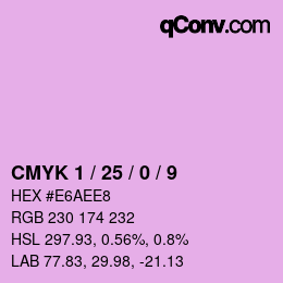 Color code: CMYK 1 / 25 / 0 / 9 | qconv.com