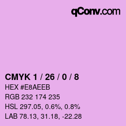 Code couleur: CMYK 1 / 26 / 0 / 8 | qconv.com