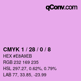 Color code: CMYK 1 / 28 / 0 / 8 | qconv.com