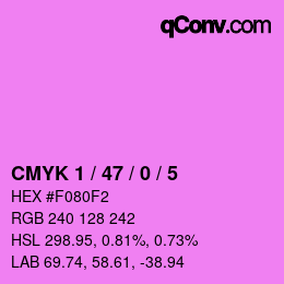 Color code: CMYK 1 / 47 / 0 / 5 | qconv.com