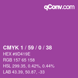 Código de color: CMYK 1 / 59 / 0 / 38 | qconv.com