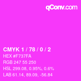 Color code: CMYK 1 / 78 / 0 / 2 | qconv.com