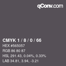 Código de color: CMYK 1 / 8 / 0 / 66 | qconv.com