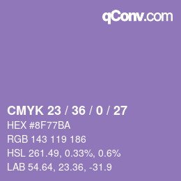 Código de color: CMYK 23 / 36 / 0 / 27 | qconv.com