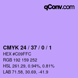 Farbcode: CMYK 24 / 37 / 0 / 1 | qconv.com