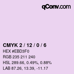 Color code: CMYK 2 / 12 / 0 / 6 | qconv.com