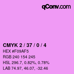 カラーコード: CMYK 2 / 37 / 0 / 4 | qconv.com