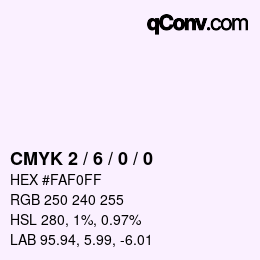 Color code: CMYK 2 / 6 / 0 / 0 | qconv.com