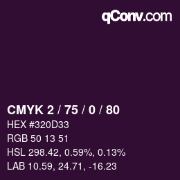 Código de color: CMYK 2 / 75 / 0 / 80 | qconv.com