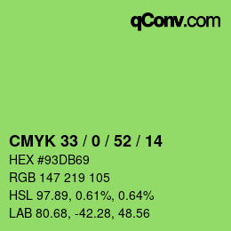 Código de color: CMYK 33 / 0 / 52 / 14 | qconv.com