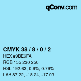 Color code: CMYK 38 / 8 / 0 / 2 | qconv.com