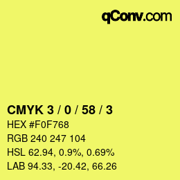 Color code: CMYK 3 / 0 / 58 / 3 | qconv.com