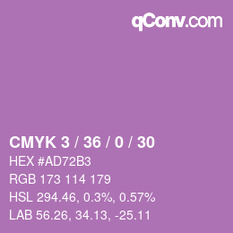 Color code: CMYK 3 / 36 / 0 / 30 | qconv.com