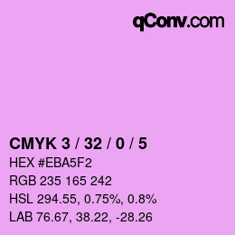 Color code: CMYK 3 / 32 / 0 / 5 | qconv.com