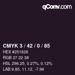 Código de color: CMYK 3 / 42 / 0 / 85 | qconv.com