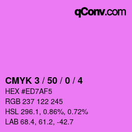 Color code: CMYK 3 / 50 / 0 / 4 | qconv.com