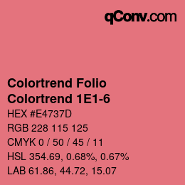 カラーコード: Colortrend Folio - Colortrend 1E1-6 | qconv.com