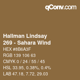 Code couleur: Hallman Lindsay - 269 - Sahara Wind | qconv.com